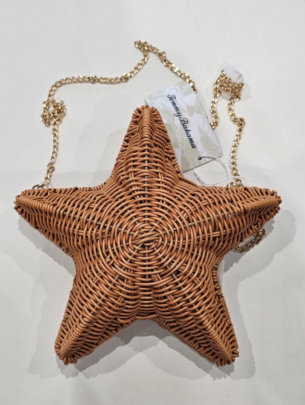 NWT Tommy Bahama Starfish Wicker Beach Crossbody Purse